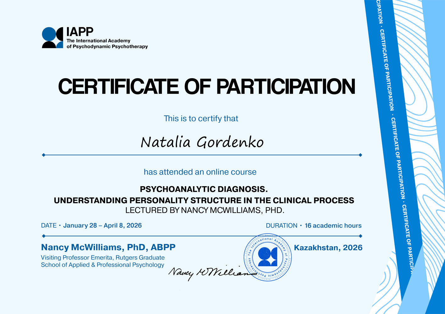 Psychoanalytic diagnosis
